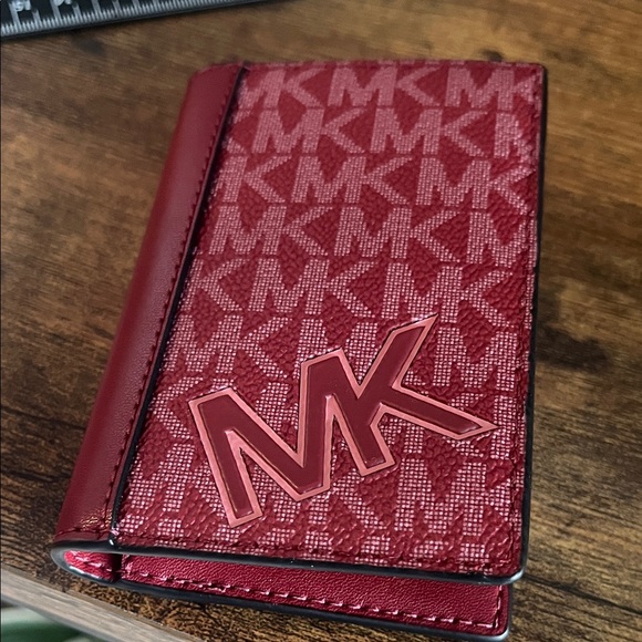 Michael Kors Red Cherry Card Holder - Picture 3 of 7